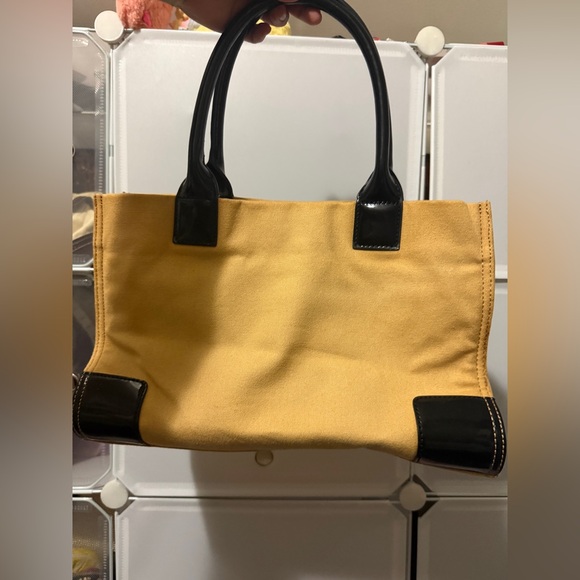 Tory Burch Tan Twill Ella Tote Bag - Picture 3 of 10